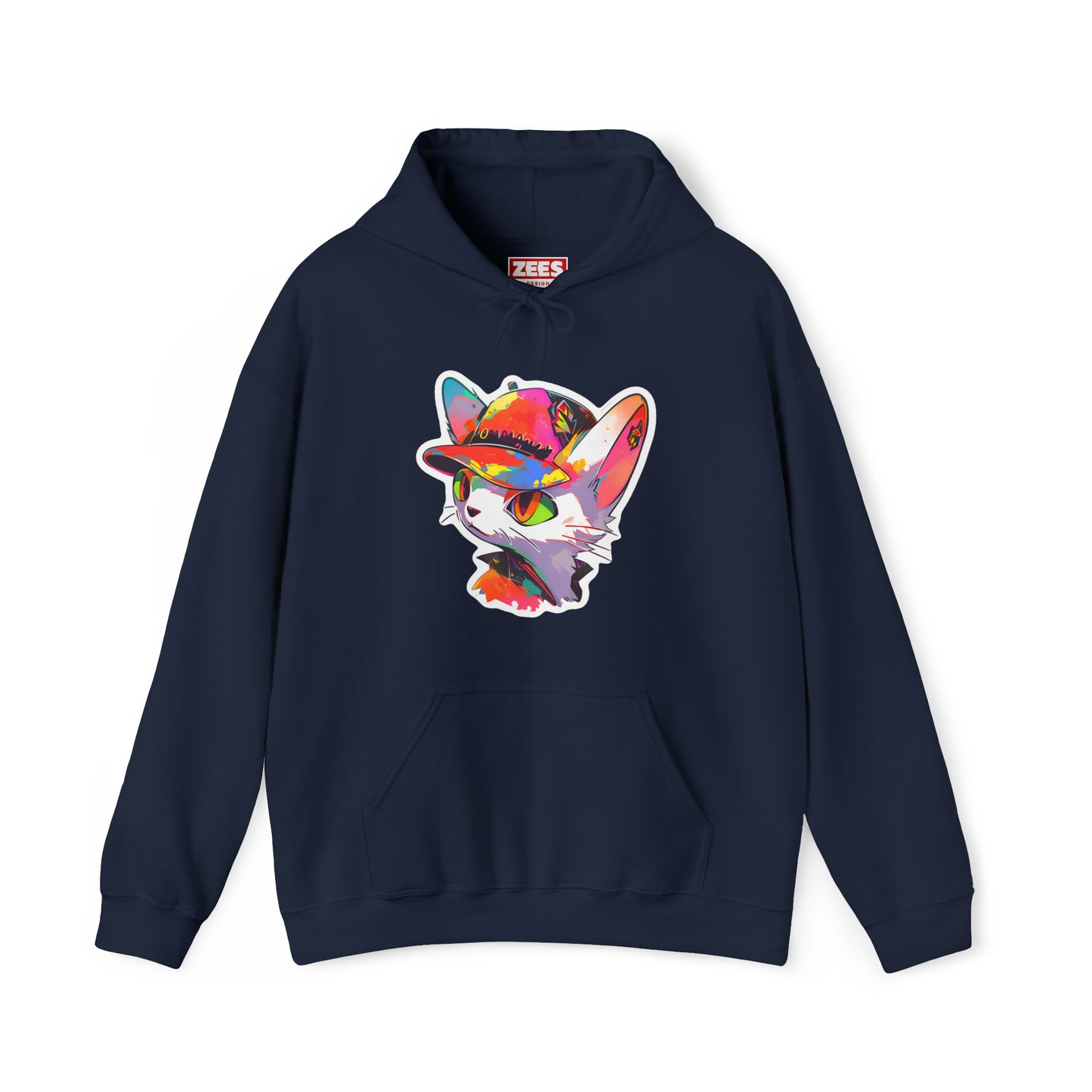 Derpy Ball Cap Kitty Cat Unisex Hooded Sweatshirt