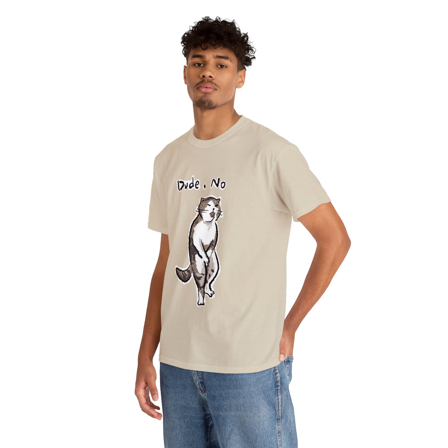 Funny Cat Meme Dude, No Unisex Heavy Tee