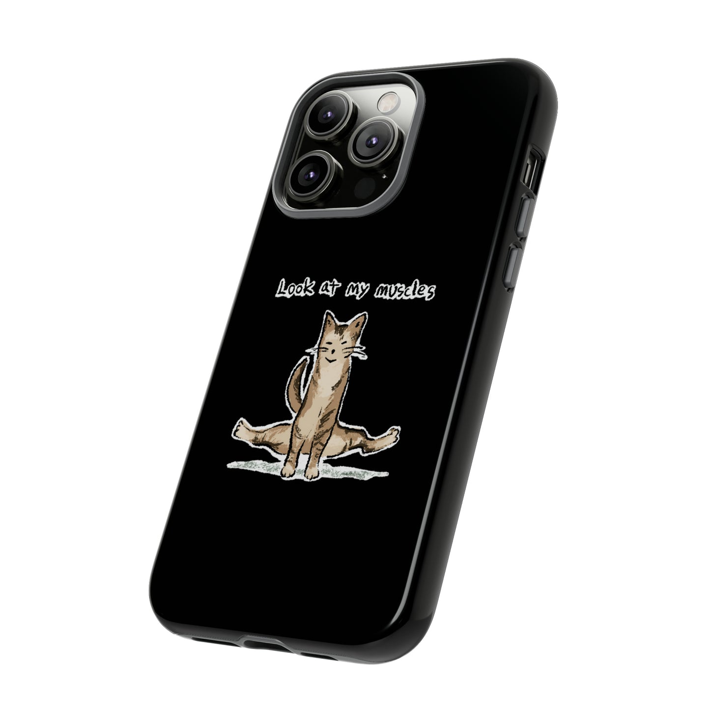 Funny Cat Meme Look at my muscles Tough Phone Case