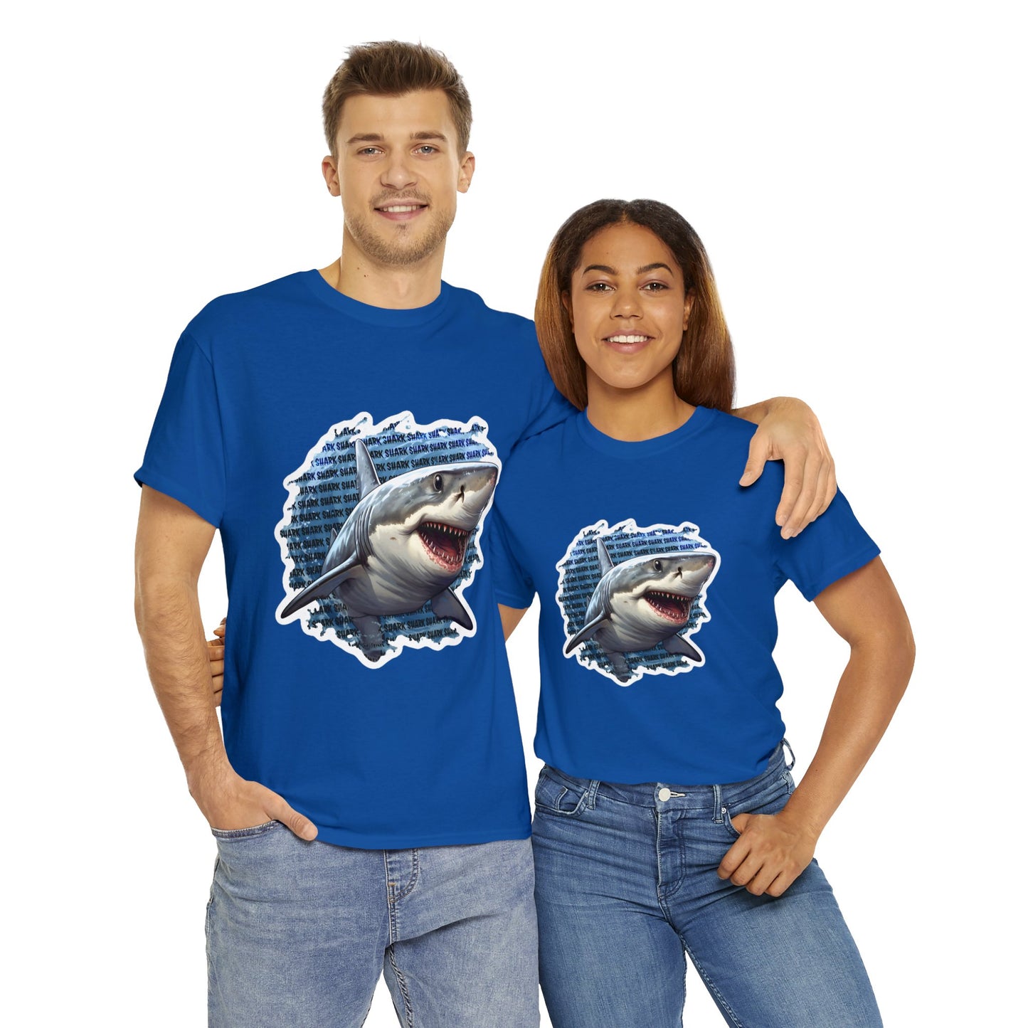 Shark Shark Shark Unisex Heavy Cotton Tee