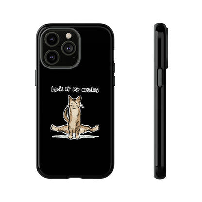 Funny Cat Meme Look at my muscles Tough Phone Case