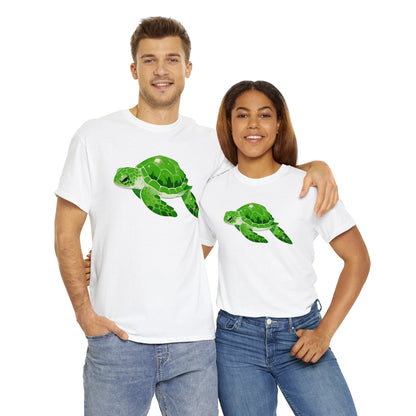 Very Green SeaTurtle Unisex Cotton Tee