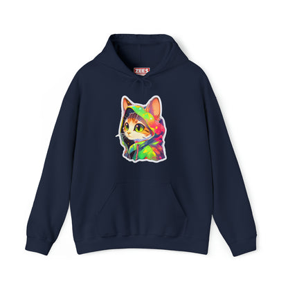 Robin-Hood Red and Green Hoodie Cat by Zeesdesign on Redbubble Unisex Hooded Sweatshirt