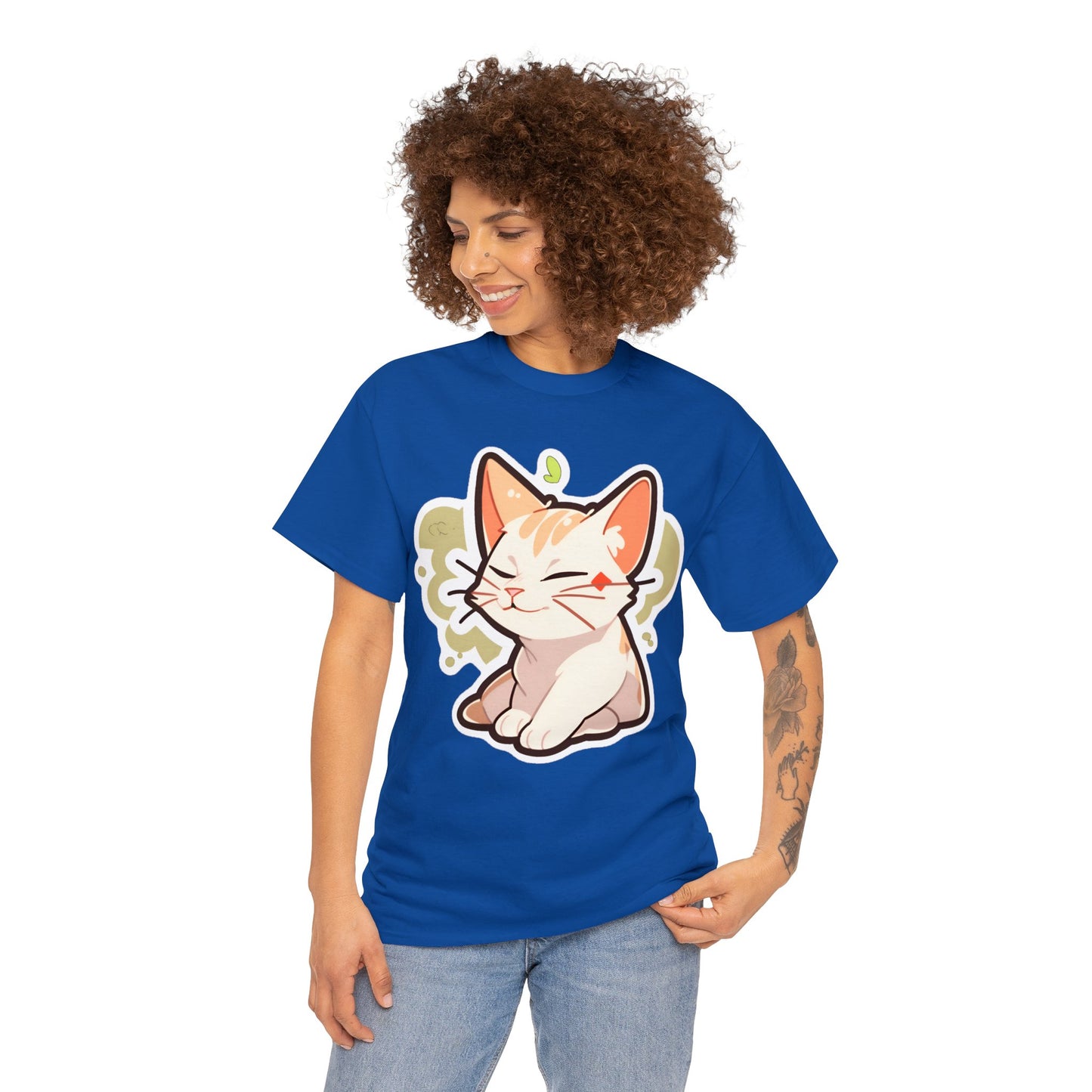 Chill Relaxing Cat Unisex Cotton Tee