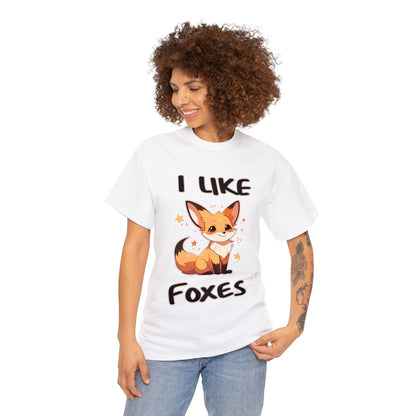 I Like Foxes Unisex Cotton Shirt