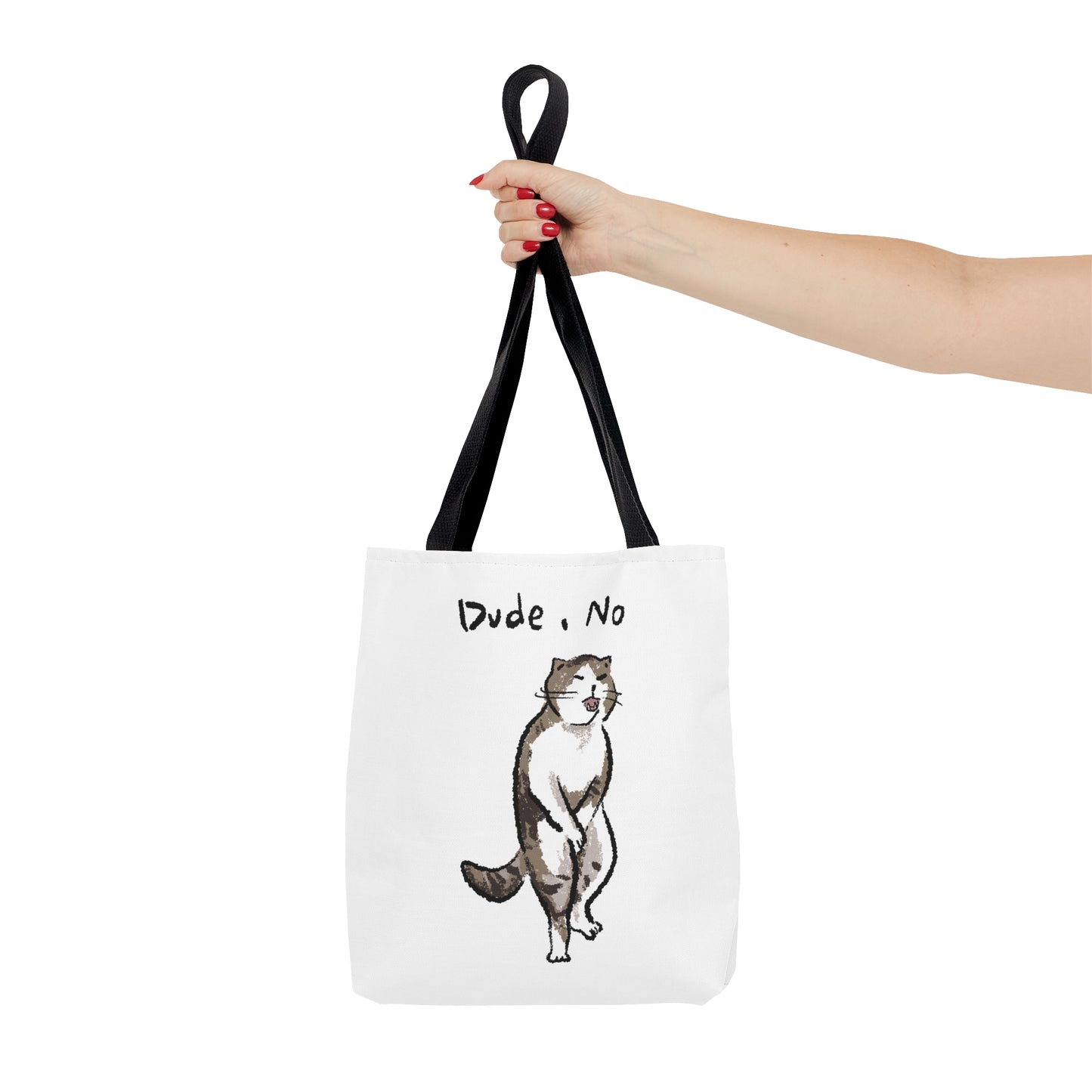 Funny Cat Meme Dude No Tote Bag (AOP)