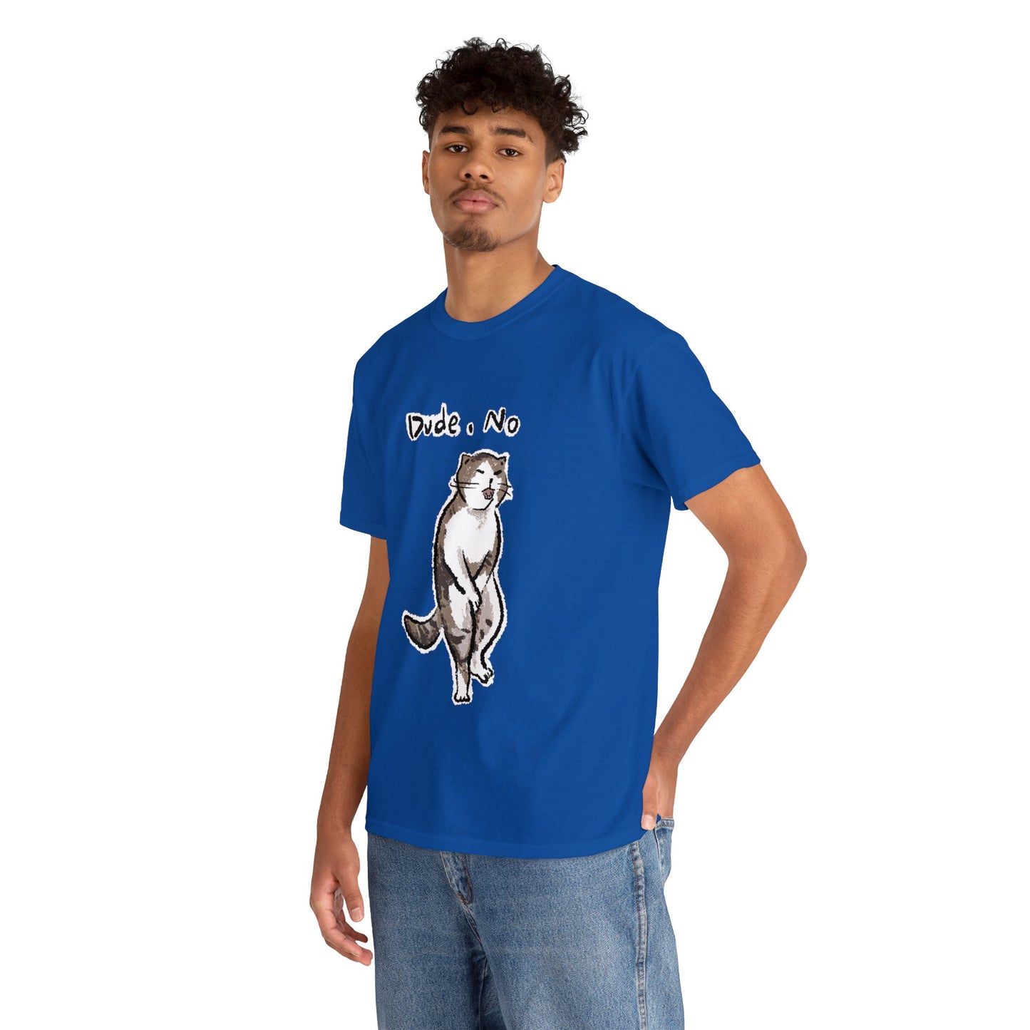 Funny Cat Meme Dude, No Unisex Heavy Tee