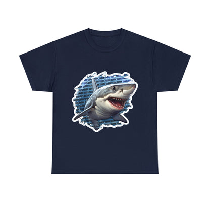 Shark Shark Shark Unisex Heavy Cotton Tee