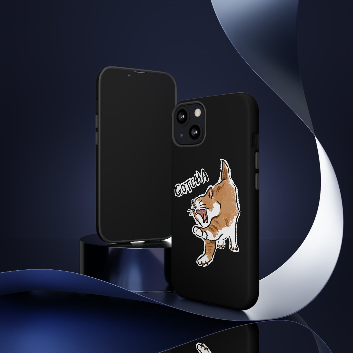 Funny Cat Meme Gotcha Tough Phone Case