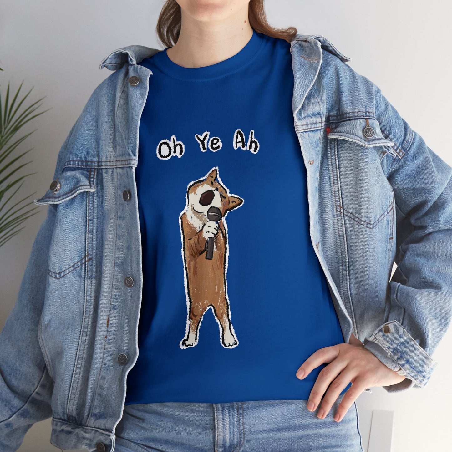 Funny Cat Meme Oh ye ah Unisex Cotton Tee