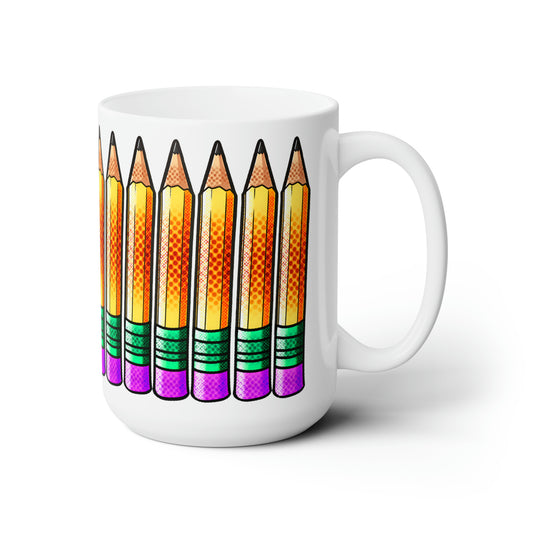 Comic Art Pencils Ceramic Mega-Mug 15oz