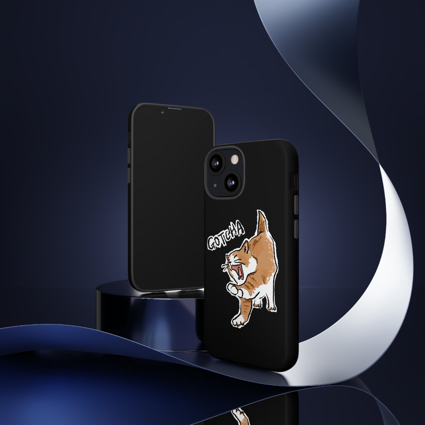 Funny Cat Meme Gotcha Tough Phone Case