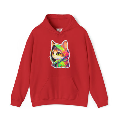 Robin-Hood Red and Green Hoodie Cat by Zeesdesign on Redbubble Unisex Hooded Sweatshirt