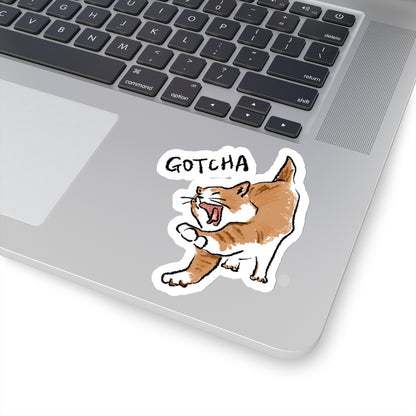 Funny Cat Meme Gotcha Sticker