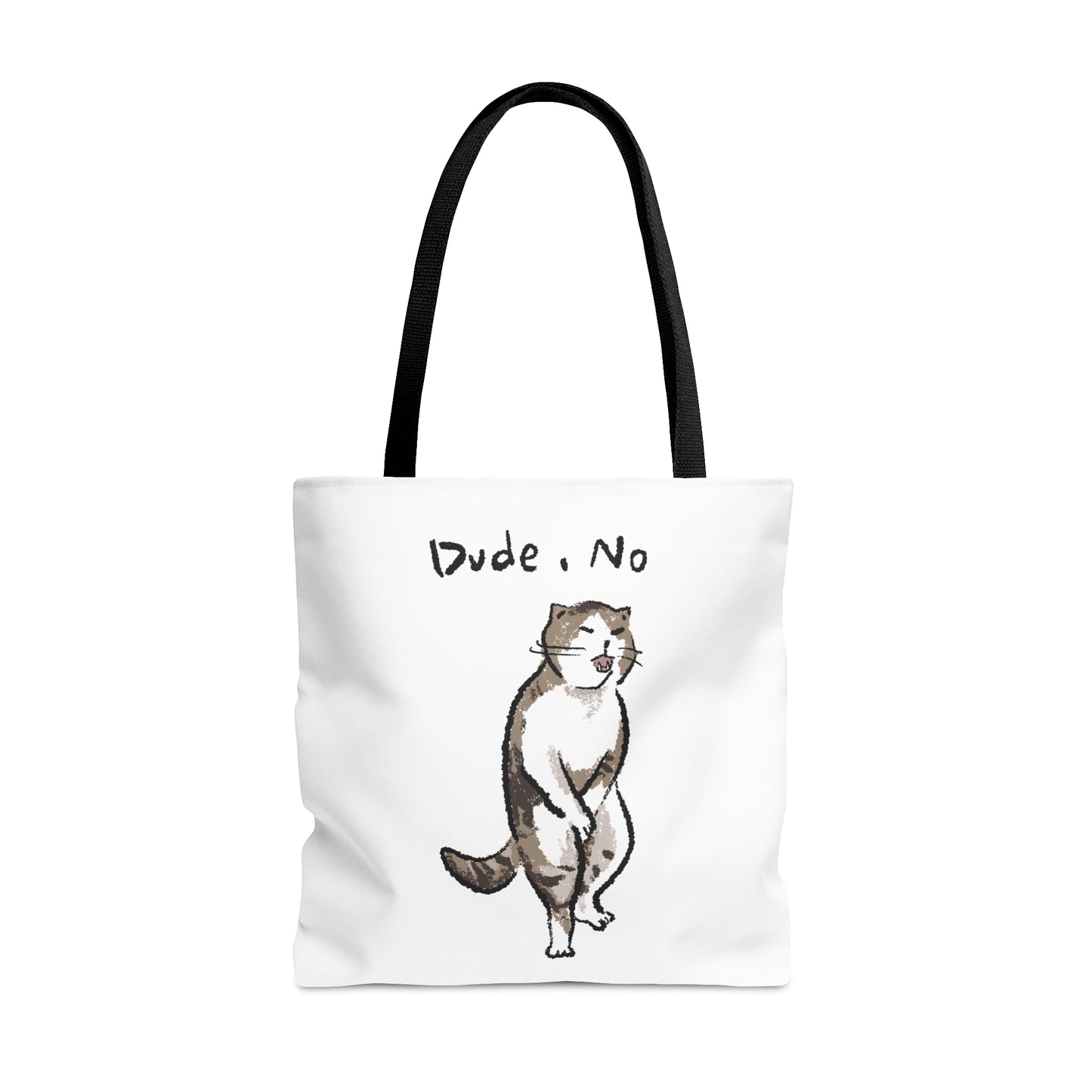 Funny Cat Meme Dude No Tote Bag (AOP)