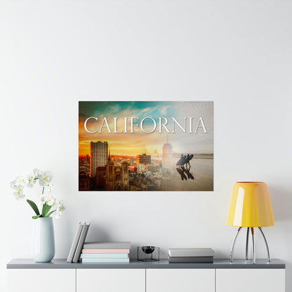 California Matte Horizontal Poster