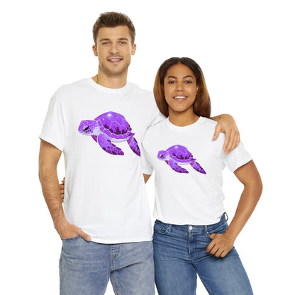 Very Violet Purple SeaTurtle Unisex Cotton Tee