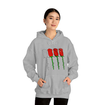 Roses Evolved Rendering Stages Soft Highlights Unisex Hooded Sweatshirt