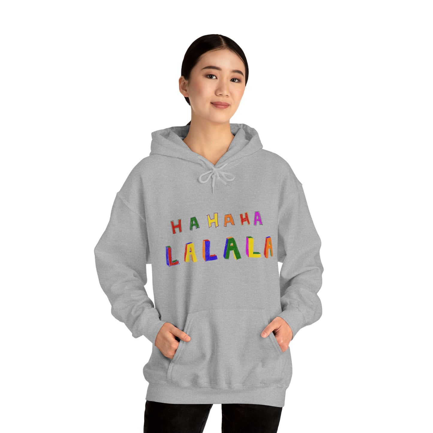 Hahaha Lalala Unisex Heavy Blend™ Hooded Sweatshirt