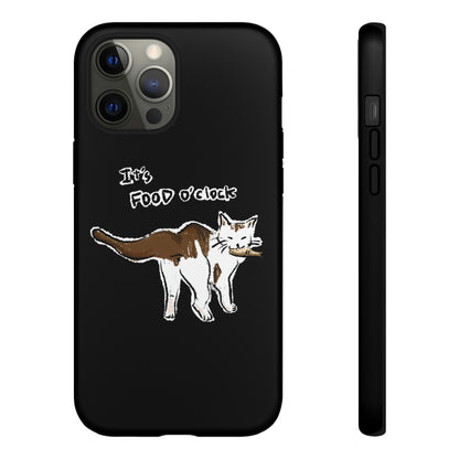 Funny Cat Meme It's food o' clock Tough Phone Case