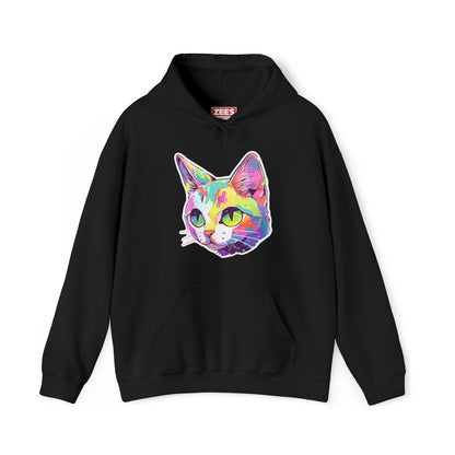 Short-haired Pastel Cat Unisex Hooded Sweatshirt