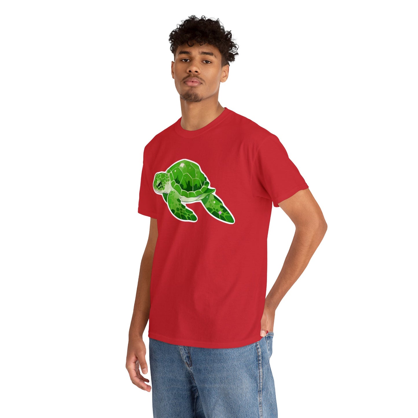 Very Green SeaTurtle Unisex Cotton Tee