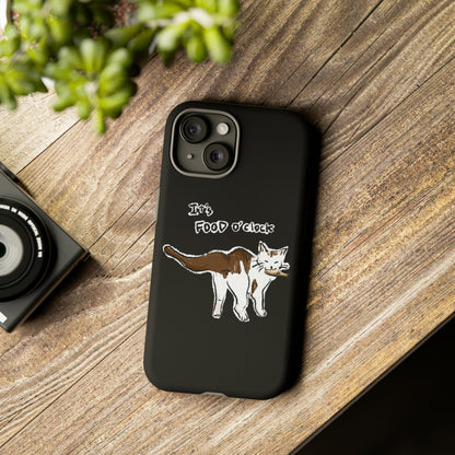 Funny Cat Meme It's food o' clock Tough Phone Case