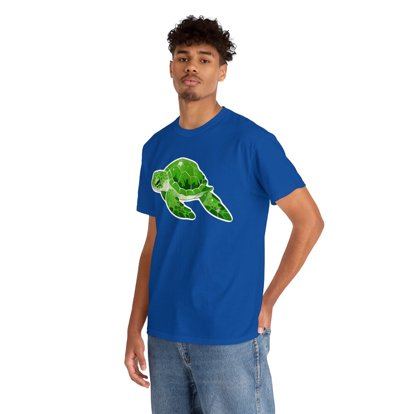 Very Green SeaTurtle Unisex Cotton Tee