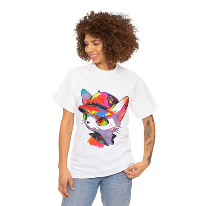 Derpy Ball Cap Kitty Cat Unisex Cotton Tee