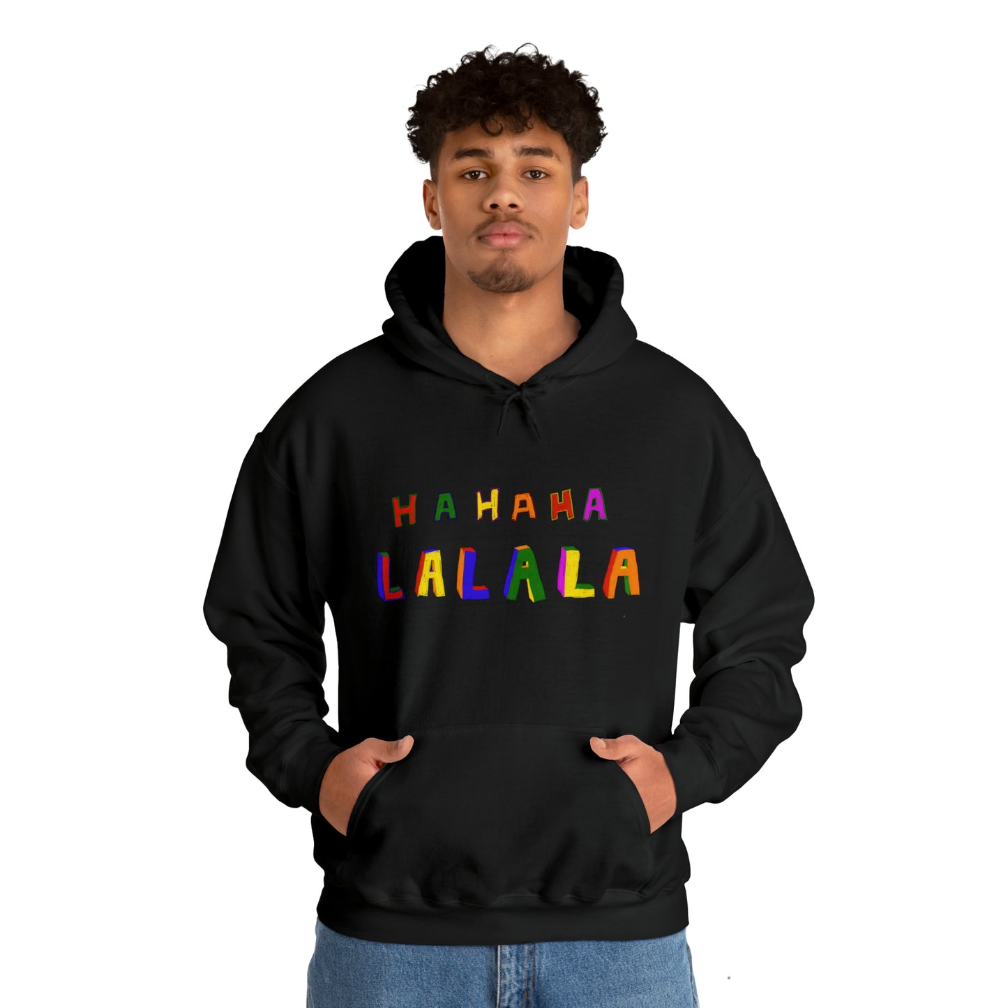 Hahaha Lalala Unisex Heavy Blend™ Hooded Sweatshirt