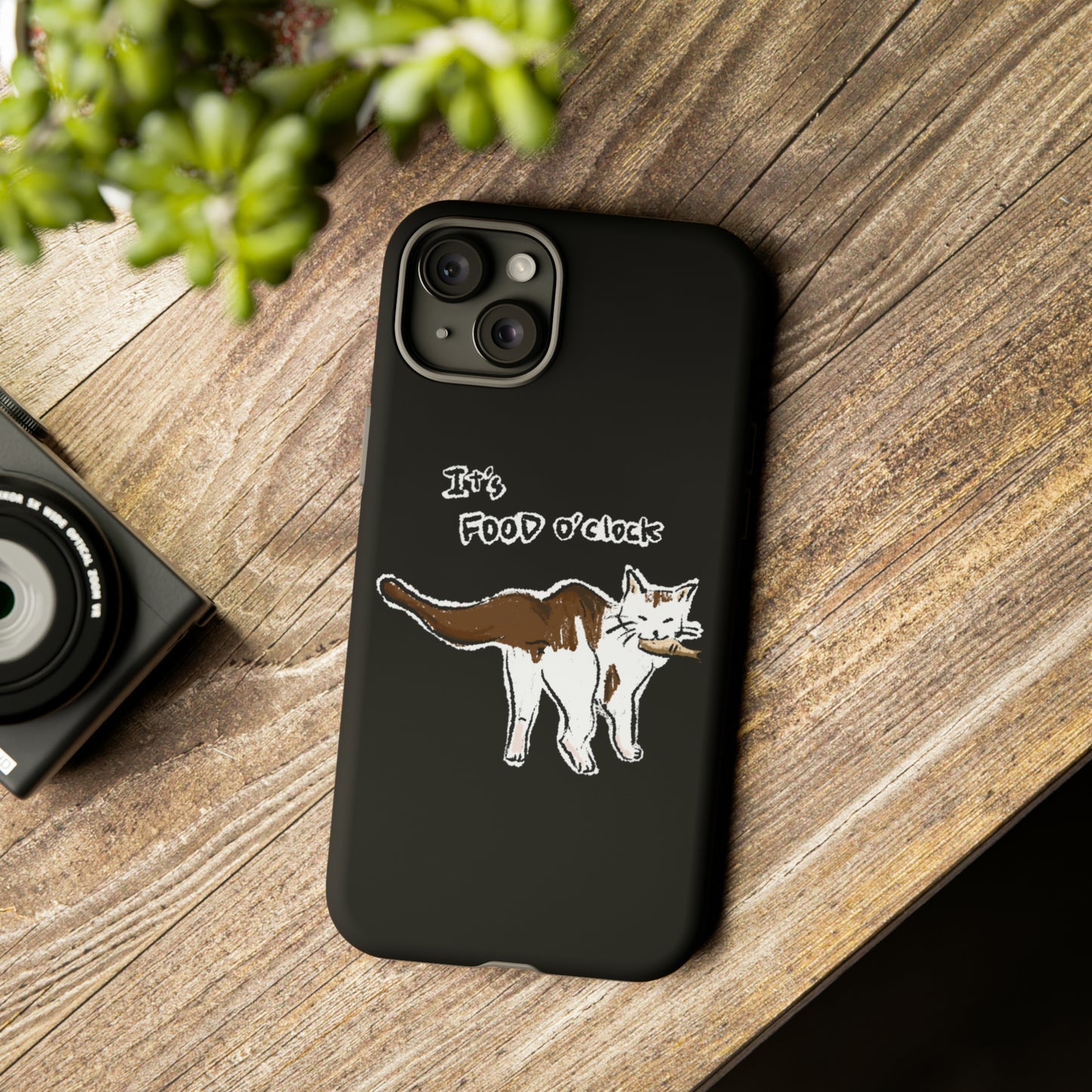 Funny Cat Meme It's food o' clock Tough Phone Case