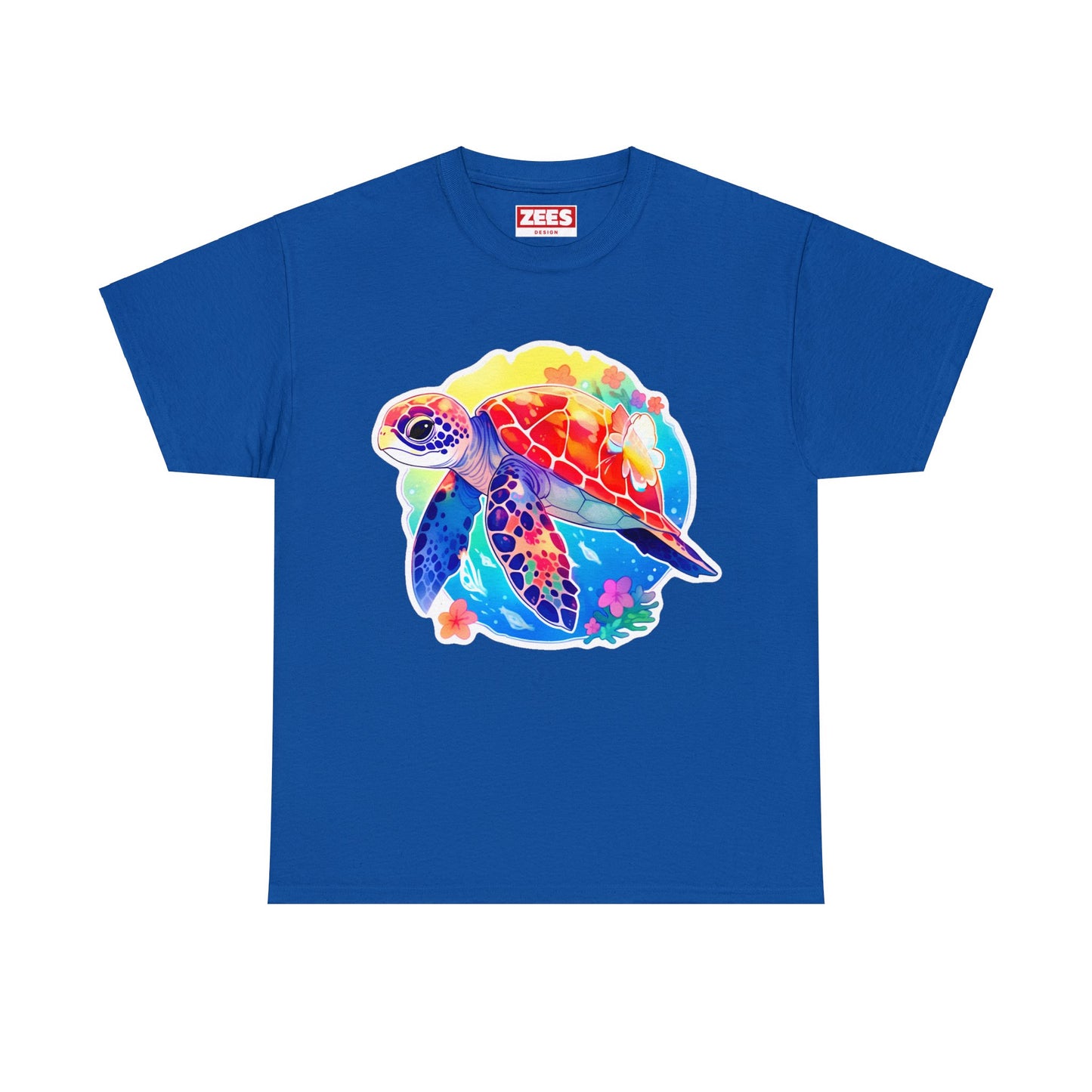 Iconic Silhouette Baby Loggerhead SeaTurtle Unisex Cotton Tee