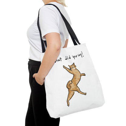 Funny Cat Meme What did you say Tote Bag (AOP)