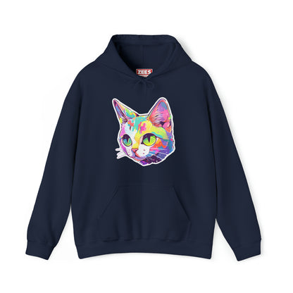 Short-haired Pastel Cat Unisex Hooded Sweatshirt