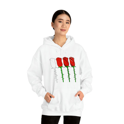 Roses Evolved Rendering Stages Soft Highlights Unisex Hooded Sweatshirt