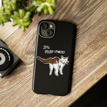 Funny Cat Meme It's food o' clock Tough Phone Case