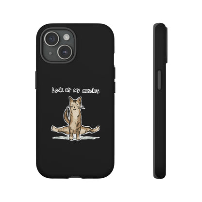 Funny Cat Meme Look at my muscles Tough Phone Case