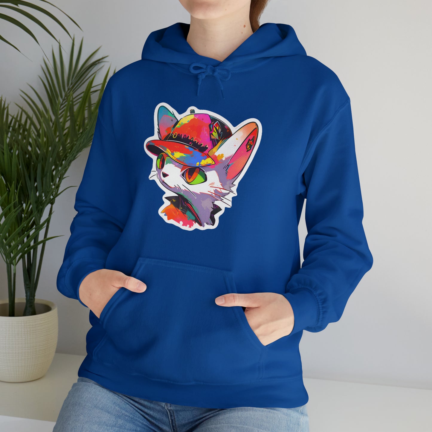 Derpy Ball Cap Kitty Cat Unisex Hooded Sweatshirt