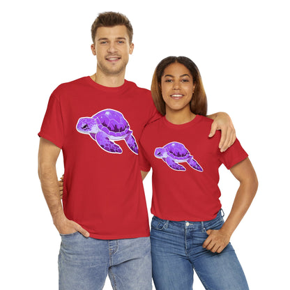 Very Violet Purple SeaTurtle Unisex Cotton Tee