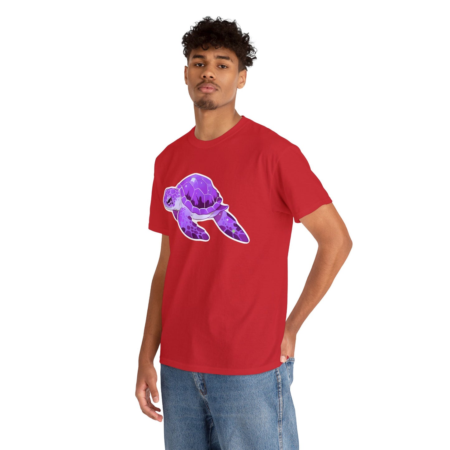 Very Violet Purple SeaTurtle Unisex Cotton Tee