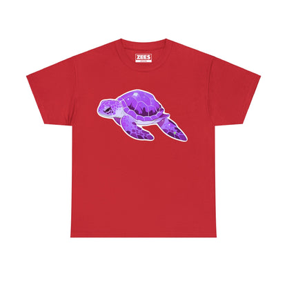 Very Violet Purple SeaTurtle Unisex Cotton Tee