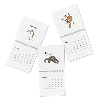 Funny Cat Meme Standard Wall Calendar (2024)